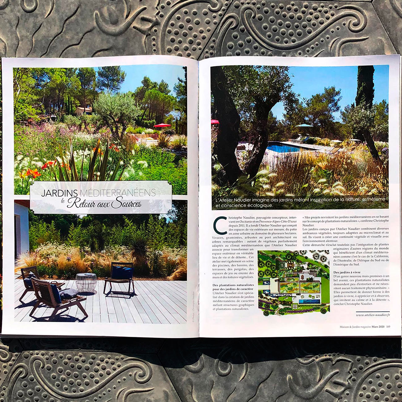 Parution dans le magazine « Maison & Jardin »